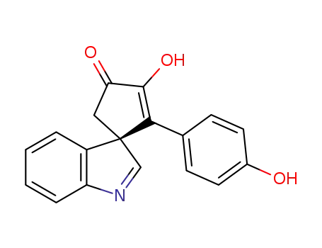 (S)-3-hydroxy-2-(4-hydroxyphenyl)-spiro(cyclopentene-1,3'-indole)-4-one