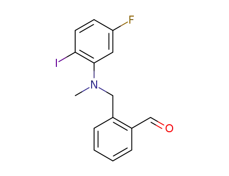 2-[N-(5-fluoro-2-iodophenyl)-N-methylaminomethyl]benzaldehyde