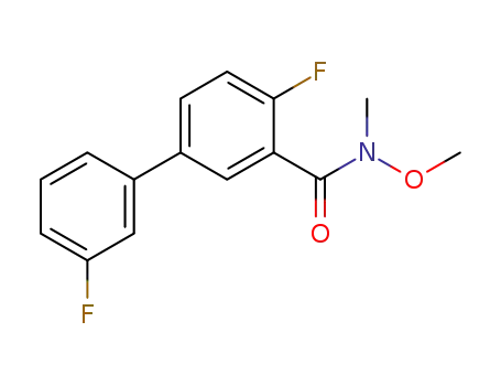 2-fluoro-5-(3-fluorophenyl)-N-methoxy-N-methyl-benzamide