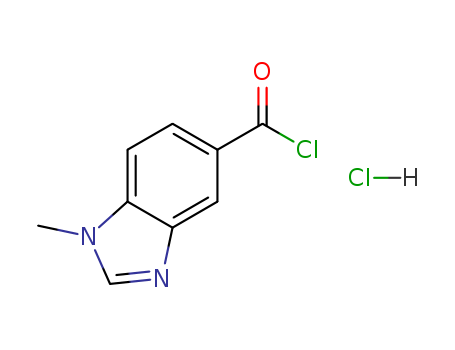 1-Methyl-1H-benzimidazole-5-carbonyl chloride hydrochloride , 90%
