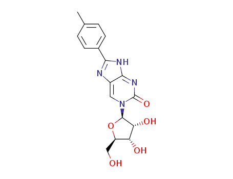 1-(3,4-dihydroxy-5-(hydroxymethyl)tetrahydrofuran-2-yl)-8-(p-tolyl)-1H-purin-2(9H)-one
