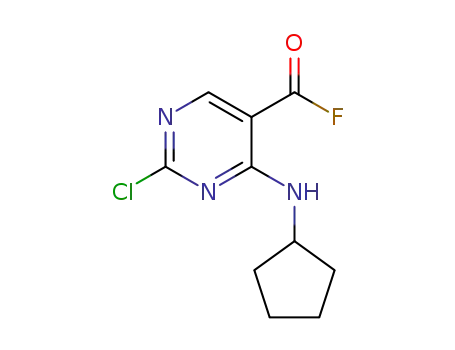 Molecular Structure of 1314997-74-4 (2-chloro-4-(cyclopentylamino)pyrimidine-6-carboxylic acid fluoride)