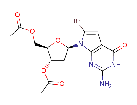 2',5'-di-O-acetyl-8-bromo-7-deaza-2'-deoxyguanosine