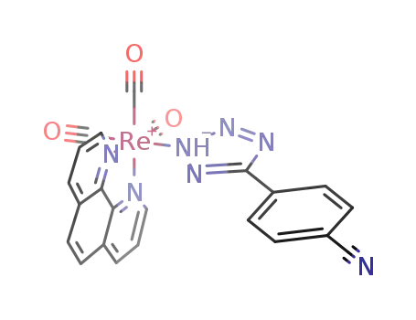 fac-[Re(1,10-phenanthroline)(CO)<sub>3</sub>Tcya]