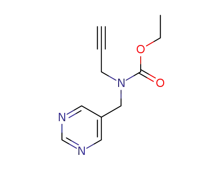 ethyl N-(prop-2-yn-1-yl)-N-(pyrimidin-5-ylmethyl)carbamate