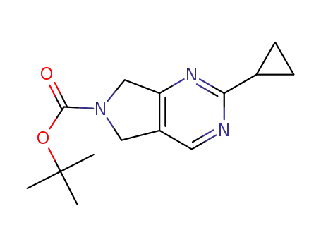 2-사이클로프로필-5,7-디하이드로-피롤로[3,4-d]피리미딘-6-카복실산 tert-부틸 에스테르