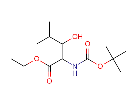 ethyl 2-(tert-butoxycarbonylamino)-3-hydroxy-4-methyl-pentanoate