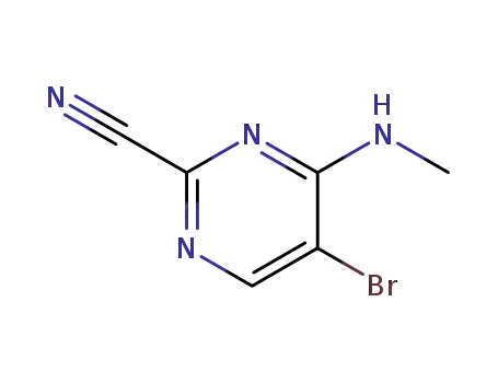 5-bromo-4-methylamino-pyrimidine-2-carbonitrile