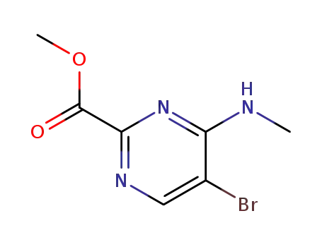 methyl 5-bromo-4-methylamino-pyrimidine-2-carboxylate