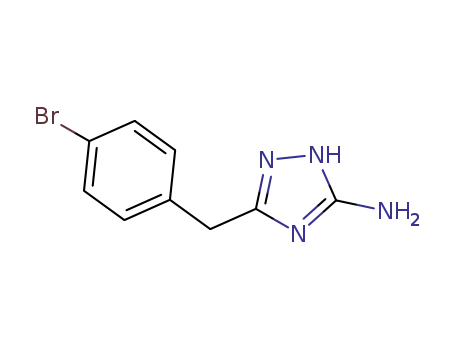 Molecular Structure of 502685-91-8 (5-(4-Bromobenzyl)-4H-1,2,4-triazol-3-amine)