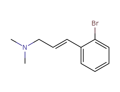 Molecular Structure of 91130-44-8 ((E)-3-(2-bromophenyl)-N,N-dimethylprop-2-en-1-amine)
