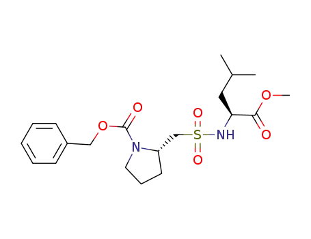 methyl (S)-N-[(S)-N-benzyloxycarbonylpyrrolidine-2-ylmethanesulfonyl]leucinate
