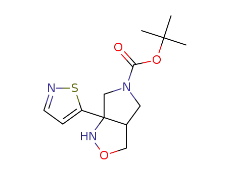 tert-butyl 6a-isothiazol-5-yl-3,3a,4,6-tetrahydro-1H-pyrrolo[3,4-c]isoxazole-5-carboxylate