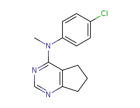 N-(4-chlorophenyl)-N-methyl-6,7-dihydro-5H-cyclopenta[d]pyrimidin-4-amine