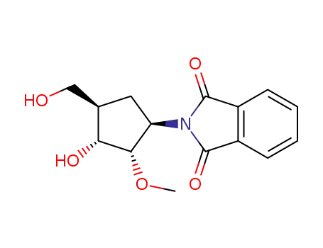 2-(1R,2S,3R,4R)-3-hydroxy-4-(hydroxymethyl)-2-methoxycyclopentylisoindoline-1,3-dione