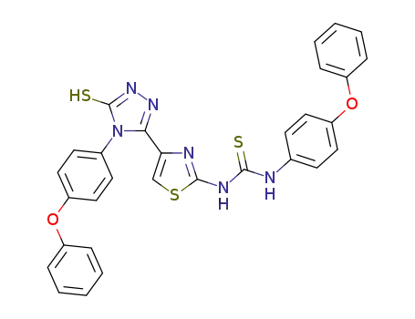 C<sub>30</sub>H<sub>22</sub>N<sub>6</sub>O<sub>2</sub>S<sub>3</sub>
