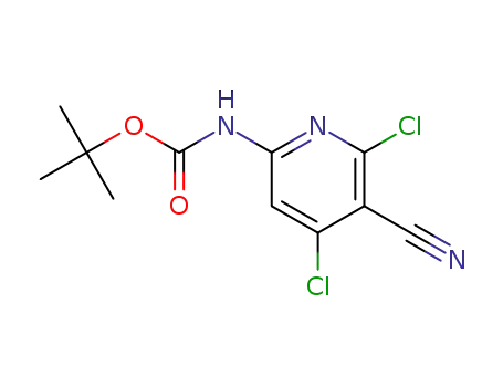 tert-butyl (4,6-dichloro-5-cyanopyridin-2-yl)carbamate