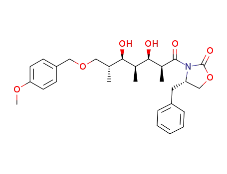 (S)-4-benzyl-3-((2S,3R,4S,5R,6R)-3,5-dihydroxy-7-((4-methoxybenzyl)oxy)-2,4,6-trimethylheptanoyl)oxazolidin-2-one