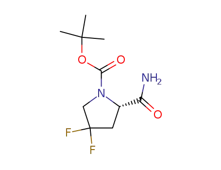 1-Pyrrolidinecarboxylic acid,2-(aminocarbonyl)-4,4-difluoro-, 1,1-dimethylethyl ester, (2S)-