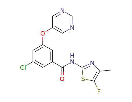 C<sub>15</sub>H<sub>10</sub>ClFN<sub>4</sub>O<sub>2</sub>S