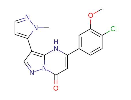 5-(4-chloro-3-methoxyphenyl)-3-(1-methyl-1H-pyrazol-5-yl)pyrazolo[1,5-a]pyrimidin-7(4H)-one