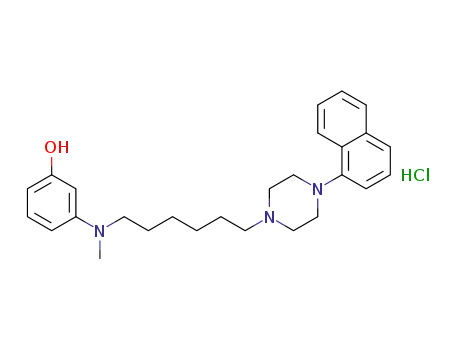 3-(methyl{6-[4-(naphthalen-1-yl)piperazin-1-yl]hexyl}amino)phenol hydrochloride