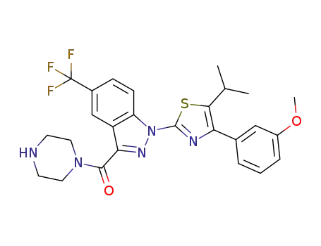 C<sub>26</sub>H<sub>26</sub>F<sub>3</sub>N<sub>5</sub>O<sub>2</sub>S