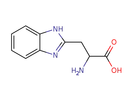 Molecular Structure of 90840-35-0 (3-(1H-benzimidazol-2-yl)alanine(SALTDATA: HCl))