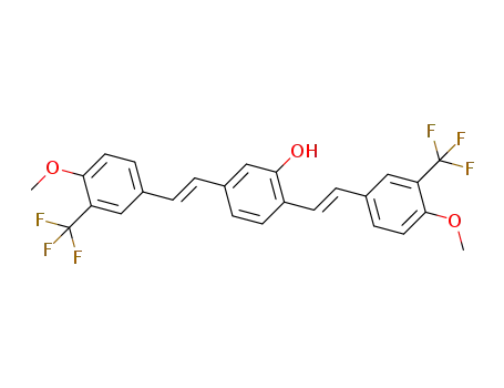 (E,E)-1-hydroxy-2,5-bis(3-trifluoromethyl-4-methoxy)styrylbenzene