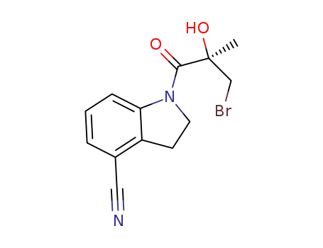 (R)-1-(3-bromo-2-hydroxy-2-methylpropanoyl)indoline-4-carbonitrile