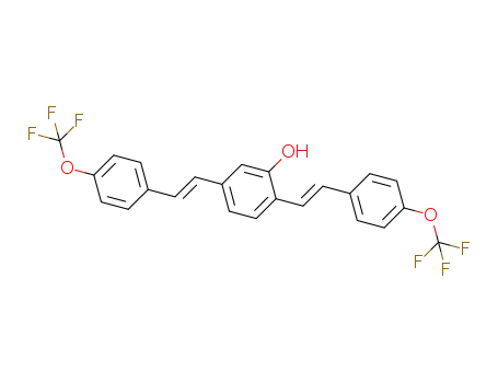 (E,E)-1-hydroxy-2,5-bis(4-trifluoromethoxy)styrylbenzene