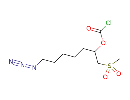 1-(methanesulfonyl)-7-azido-2-heptyl chloroformate