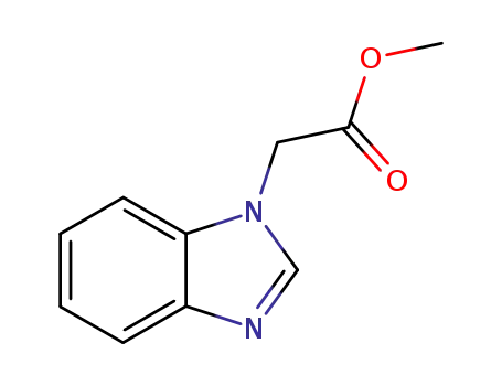Molecular Structure of 19809-30-4 (1H-Benzimidazole-1-aceticacid,methylester(9CI))