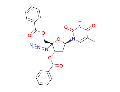 (2R,3S,5R)-2-azido-2-((benzoyloxy)methyl)-5-(5-methyl-2,4-dioxo-3,4-dihydropyrimidin-1(2H)-yl)tetrahydrofuran-3-yl benzoate