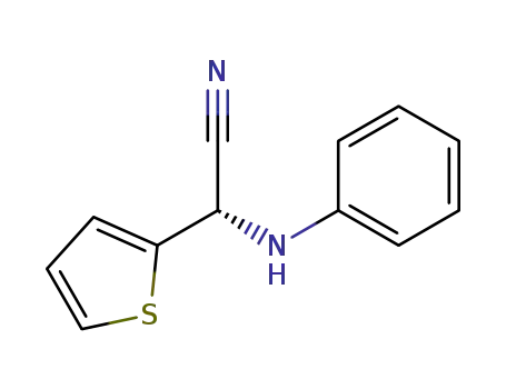 Molecular Structure of 81994-43-6 (PHENYLAMINO-THIOPHEN-2-YL-ACETONITRILE)