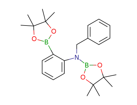 Molecular Structure of 1594137-87-7 (PhCH<sub>2</sub>N(B(pinacolato))(C<sub>6</sub>H<sub>4</sub>-o-B(pinacolato)))