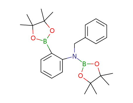 PhCH<sub>2</sub>N(B(pinacolato))(C<sub>6</sub>H<sub>4</sub>-o-B(pinacolato))