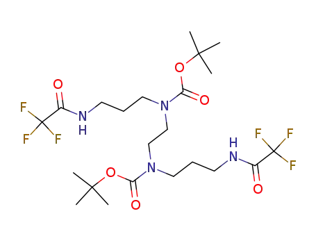 Molecular Structure of 556082-13-4 (N,N'-(ethylenebis{[(tert-butoxycarbonyl)imino]propane-1,3-diyl})bis(trifluoroacetamide))