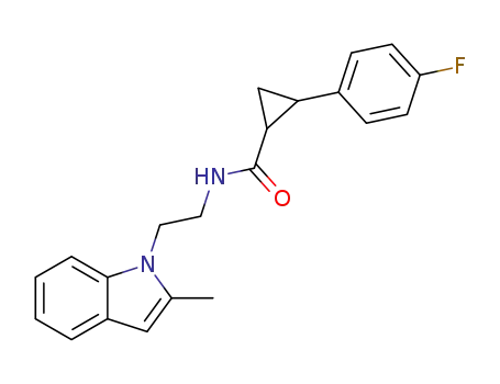 2-(4-fluorophenyl)-N-(2-(2-methyl-1H-indol-1-yl)ethyl)cyclopropane-1-carboxamide