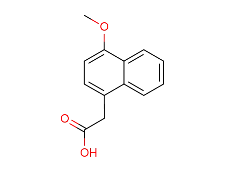 Molecular Structure of 15257-60-0 ((4-METHOXY-1-NAPHTHYL)ACETIC ACID)