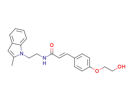 (E)-3-(4-(2-hydroxyethoxy)phenyl)-N-(2-(2-methyl-1H-indol-1-yl)ethyl)acrylamide