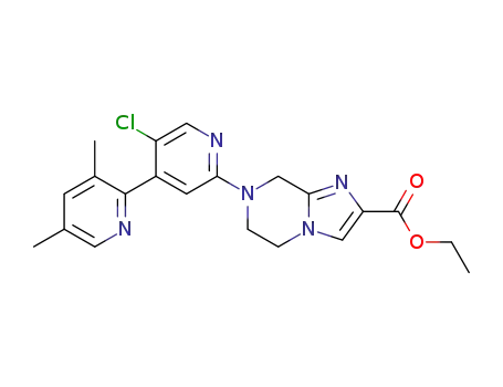 ethyl 7-(5'-chloro-3,5-dimethyl-2,4'-bipyridin-2'-yl)-5,6,7,8-tetrahydroimidazo[1,2-a]pyrazine-2-carboxylate