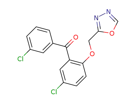 2-[2(3-chlorobenzoyl)-4-chlorophenoxy]methyl-1,3,4-oxadiazole