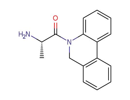 Molecular Structure of 1613244-28-2 ((S)-2-amino-1-(phenanthridin-5(6H)-yl)propan-1-one)