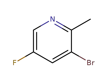 Molecular Structure of 1211542-29-8 (3-BroMo-5-fluoro-2-Methyl-pyridine)