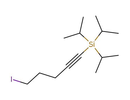 Silane, (5-iodo-1-pentynyl)tris(1-methylethyl)-