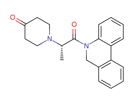 Molecular Structure of 1613244-29-3 ((S)-1-(1-oxo-1-(phenanthridin-5(6H)-yl)propan-2-yl)piperidin-4-one)