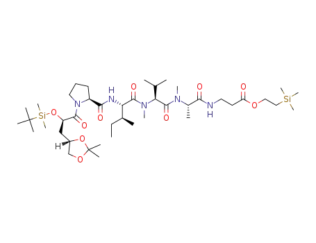 Molecular Structure of 1494545-61-7 (C<sub>43</sub>H<sub>81</sub>N<sub>5</sub>O<sub>10</sub>Si<sub>2</sub>)