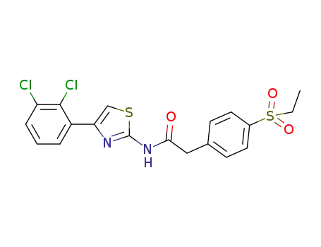 N-[4-(2,3-dichlorophenyl)-1,3-thiazol-2-yl]-2-[4-(ethylsulfonyl)phenyl]acetamide