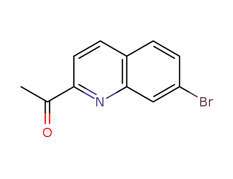 Molecular Structure of 1509899-60-8 (1-(7-BROMOQUINOLIN-2-YL)ETHANONE)